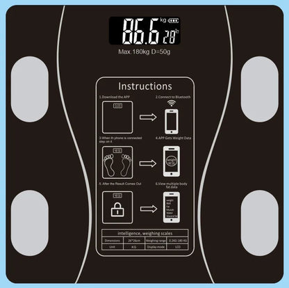 Balança Inteligente com Bluetooth e Medição de Gordura Corporal