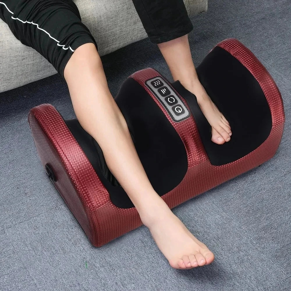 Massageador Elétrico para Pés e Pernas com Aquecimento Relaxante