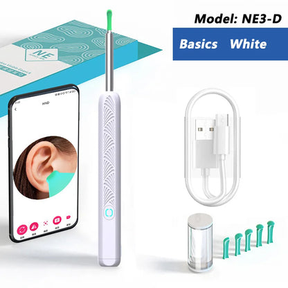 Otoscópio Digital com Câmera para Limpeza Segura do Ouvido