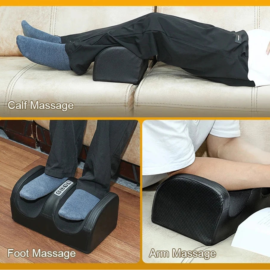 Massageador Elétrico para Pés e Pernas com Aquecimento Relaxante