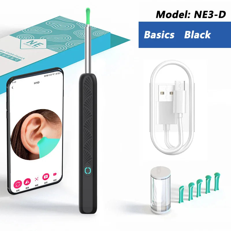Otoscópio Digital com Câmera para Limpeza Segura do Ouvido