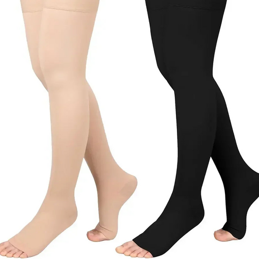 Meia de Compressão Longa para Pernas Mais Leves e Conforto Diário