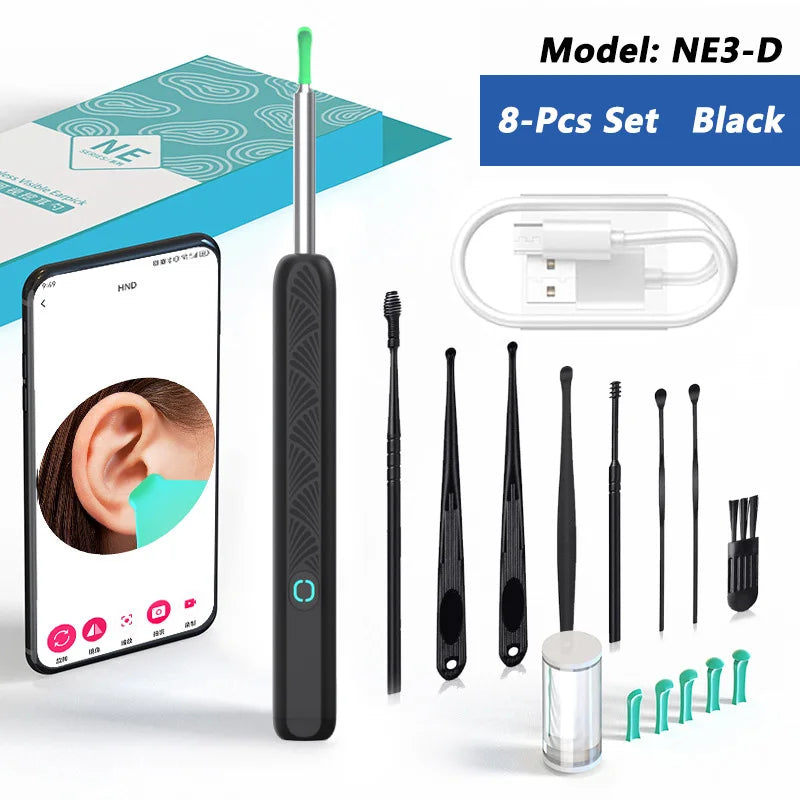 Otoscópio Digital com Câmera para Limpeza Segura do Ouvido